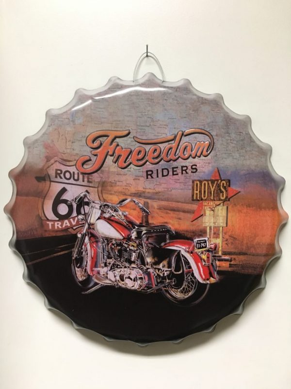 14660 1 - Bottle Cap 16" Sign - Freedom Riders