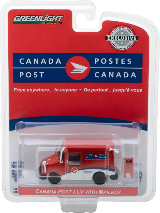 Canada Post Long-Life Postal Delivery Vehicle (LLV) with Mailbox Accessory : 1:64|DIECAST ...