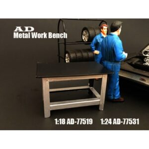 Accessory - Metal Work Bench -1:18 SCALE at diecastdepot