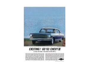 1963 Chevy ll Nova - Original Ad Poster