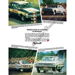 1966 PLYMOUTH BELVEDERE POSTER