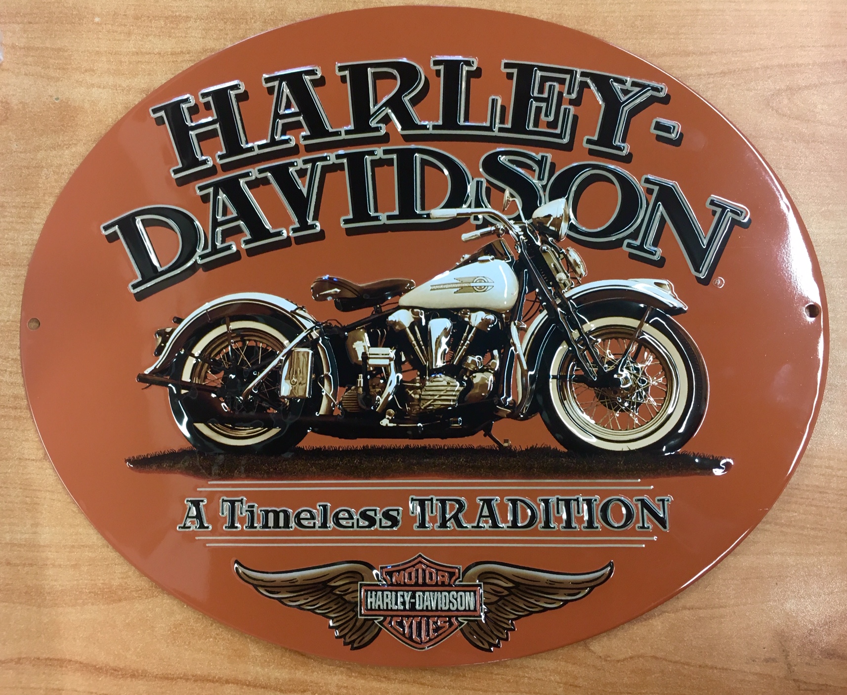  Harley  Davidson  Sign Timeless Tradition Oval Coming 