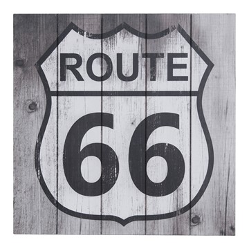 4910 285 - ROUTE 66 WOOD WALL DECOR