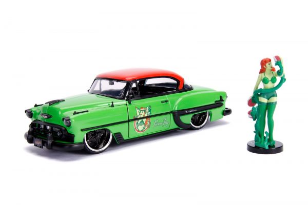 30455 1.24 dc comics bombshells 1953 chevy bel air w poison ivy 1 - 1953 Chevrolet Bel Air With Poison Ivy Figure – Hollywood Rides – DC Comics BY Jada 1:24