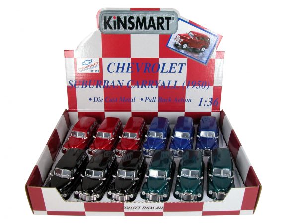 kt5006d - 1950 Chevy Suburban - 1:36 scale - Pull back action by Kinsmart