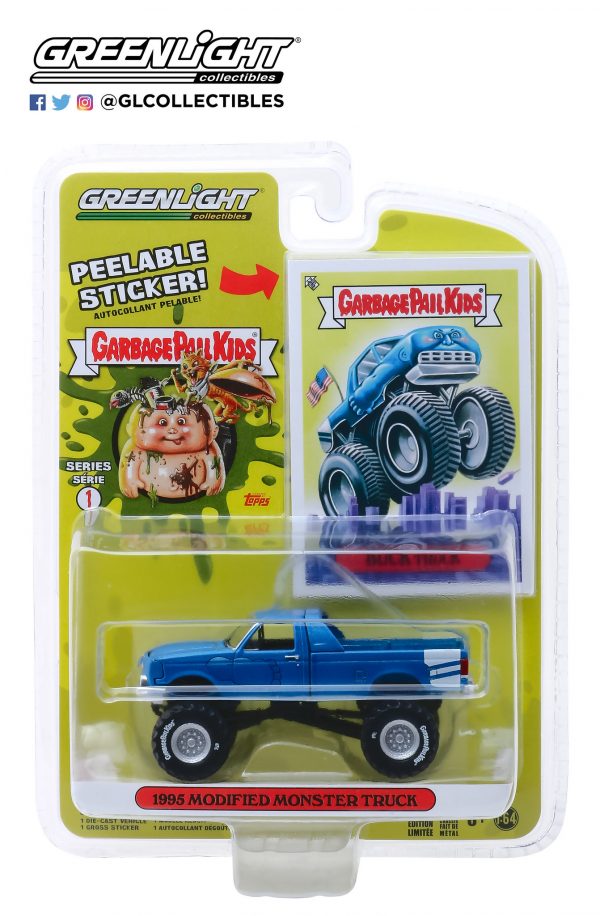 54010c - 1995 Modified Monster Truck - Buck Truck - Garbage Pail Kids - Series 1