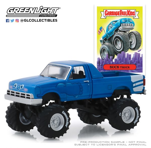 54010c1 - 1995 Modified Monster Truck - Buck Truck - Garbage Pail Kids - Series 1