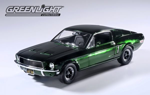 12823 - 1968 Ford Mustang GT - from the Movie BULLITT -GREEN CHROME EDITION