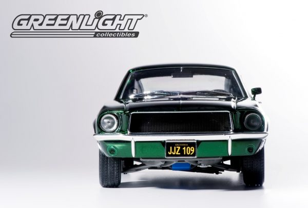 12823b - 1968 Ford Mustang GT - from the Movie BULLITT -GREEN CHROME EDITION