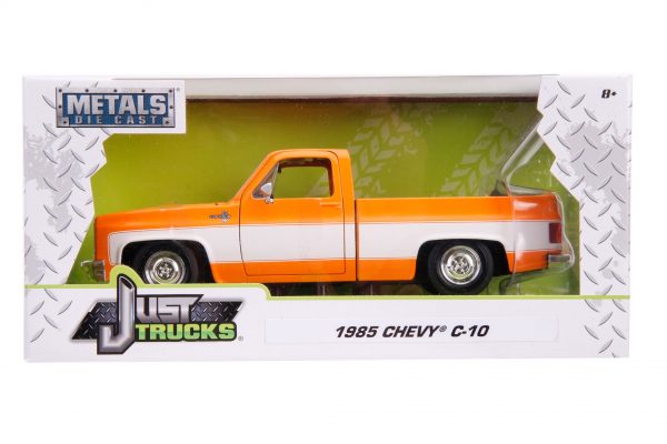 31607 1.24 jt 1985 chevy c10 stock g.orange 5 - 1985 Chevrolet C10 Pickup Truck Stock Wheels (Orange with White Two-Tone) – Just Trucks