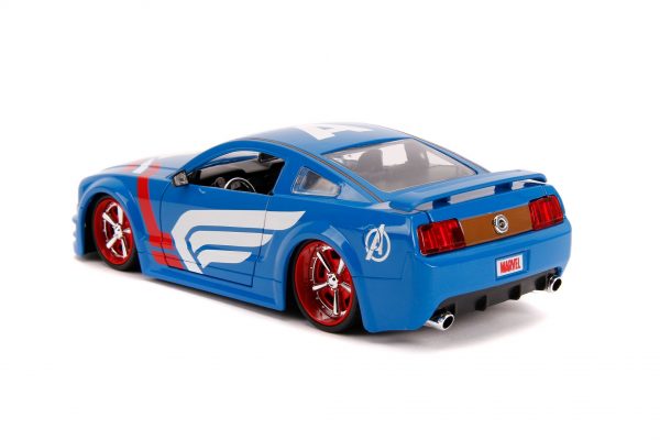 31187 1.24 hwr marvel 2006 ford mustang gt w captain america 5 - 2006 Ford Mustang GT with Captain America – Marvel Avengers – Hollywood Rides