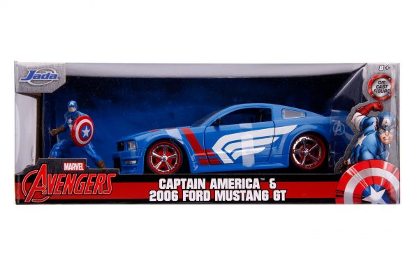 31187 1.24 hwr marvel 2006 ford mustang gt w captain america 8 - 2006 Ford Mustang GT with Captain America – Marvel Avengers – Hollywood Rides