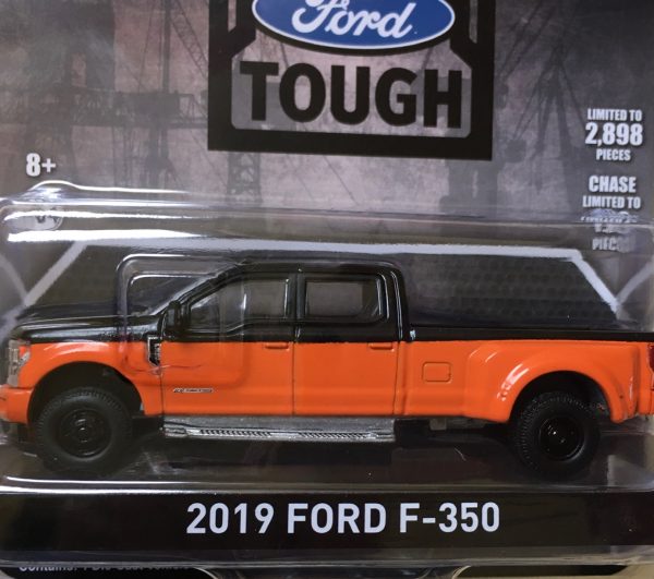 51318b - 2019 Ford F350 Super Duty Dually - Orange and black