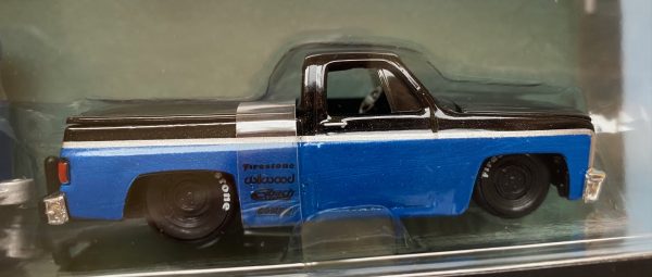 15368a1 - 1987 CHEVROLET 1500 PICK UP TRUCK WITH CLASSIC CRAFT TRAILER - BLUE/BLACK