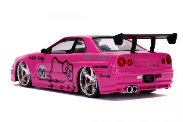 31613b - 2002 Nissan Skyline GT-R (BNR34)(Pink)-Hollywood Rides - Hello Kitty