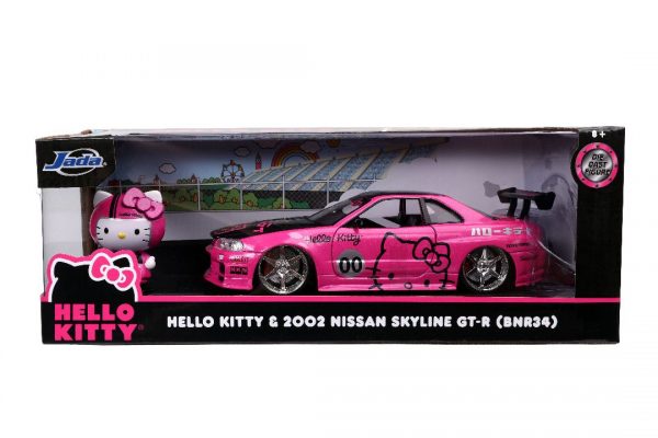 - 2002 Nissan Skyline GT-R (BNR34)(Pink)-Hollywood Rides - Hello Kitty