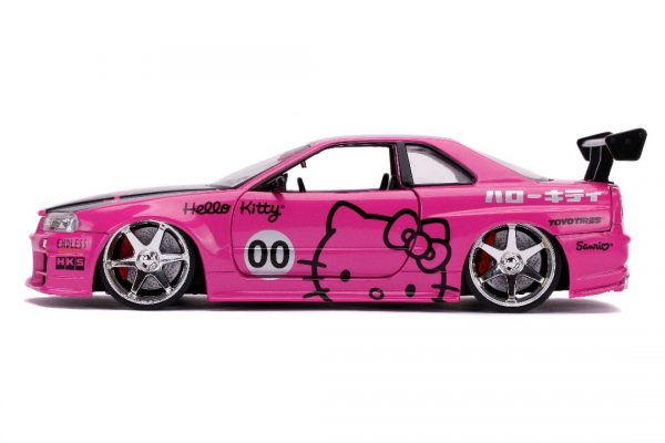 31613c - 2002 Nissan Skyline GT-R (BNR34)(Pink)-Hollywood Rides - Hello Kitty