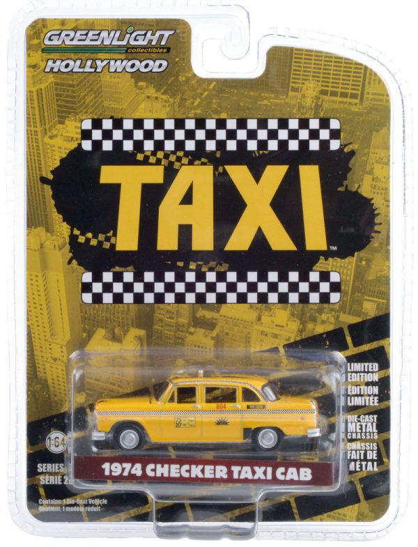 44890c1 - 1974 Checker Taxi Sunshine Cab Company #804 - Taxi (TV Series, 1978-83)