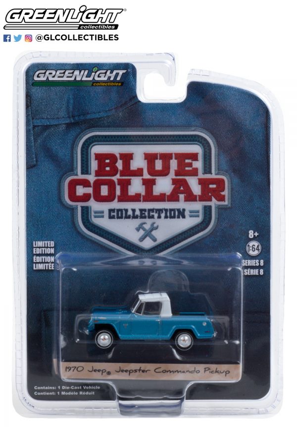 35180 b 1970 jeep jeepster commando pickup light blue metallic pkg b2b - 1970 Jeepster Commando Pickup - Light Blue Metallic with White Roof
