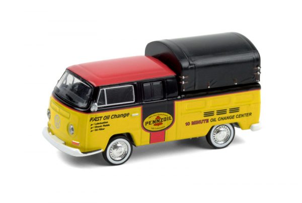 35180a - 1968 Volkswagen Doka with Canopy - Pennzoil Oil Shop Blue Collar Collection Series 8
