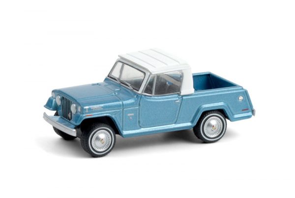 35180b - 1970 Jeepster Commando Pickup - Light Blue Metallic with White Roof