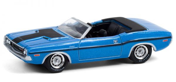 13290 b - 1970 Dodge Challenger Convertible in B5 Blue with Black - New Tooling Parts!