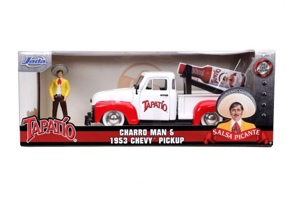 31968 1.24 hwr tapatio 1953 chevy pick up w charro man 8 - 1953 Chevrolet Pickup Truck - Jada - Hollywood Rides - Tapatio Charro Man (Does not include Tapatio hot sauce)