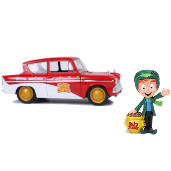 32200 3 - 1959 Ford Anglia with Lucky the Leprechaun - Hollywood Rides - Box Lucky Charms
