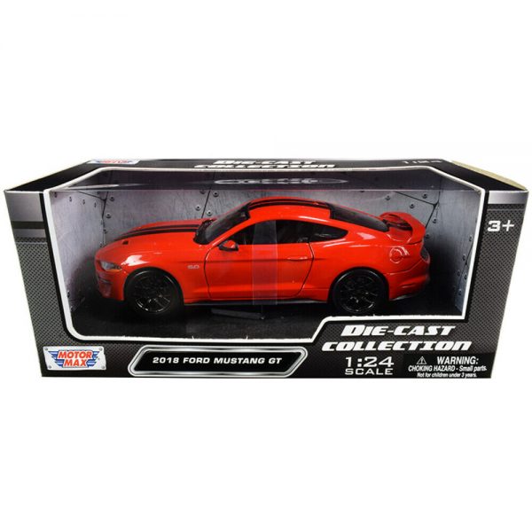 79352r - 2018 Ford Mustang GT - Red with black stripes