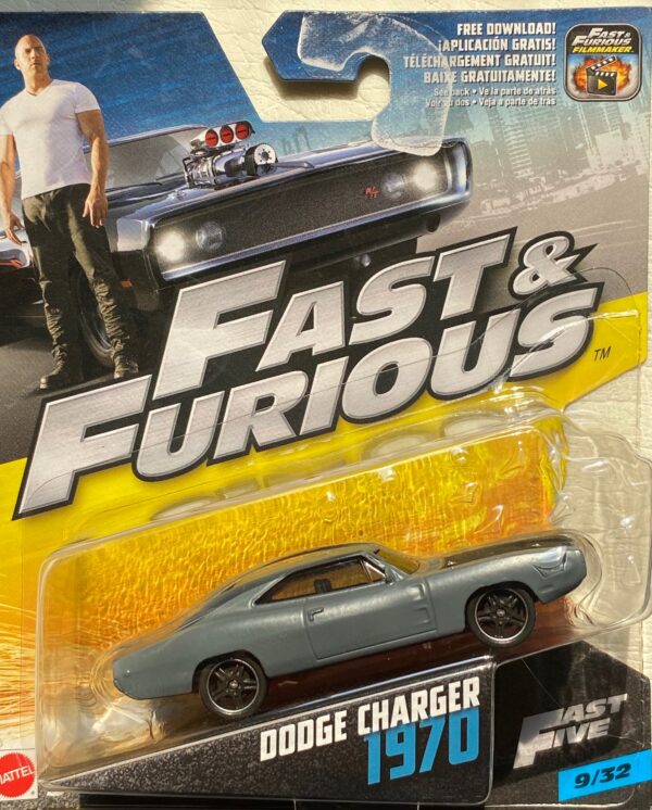 fcf44 - 1970 DODGE CHARGER FROM FAST FIVE (FAST & FURIOUS) IN 1:55 SCALE #9/32