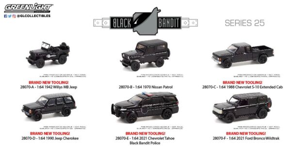 28070set - 1988 Chevrolet S-10 Extended Cab Pick Up Truck - Black Bandit Series 25
