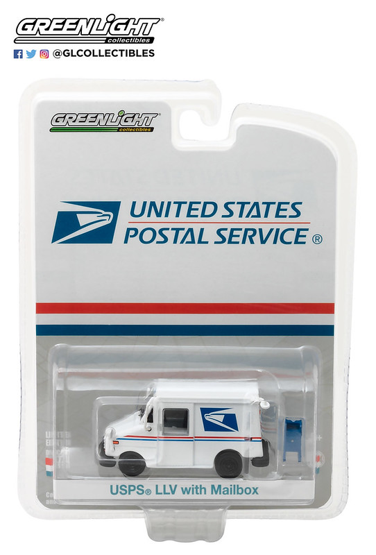 29888 - USPS Postal Delivery Truck with Mail Box