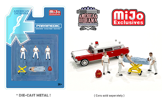ad 76467mj sm - American Diorama 1:64 Mijo Exclusives Figures Paramedic Set Limited edition