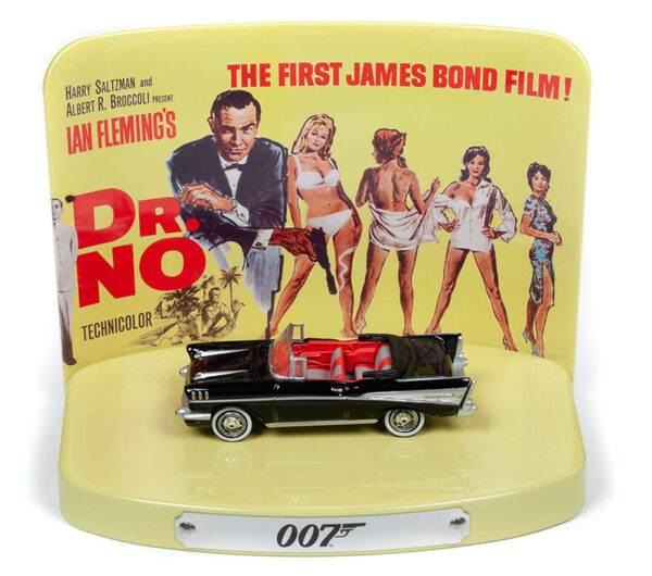 jlsp084a - 1957 Chevrolet Bel Air Convertible Diorama 3D James Bond Dr. NO