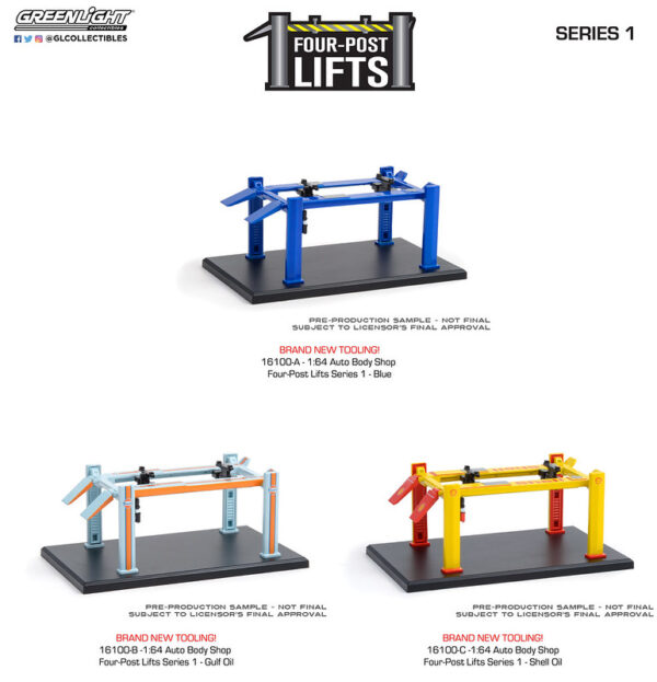 16100set - Auto Body Shop - Four-Post Lifts Series 1 - Shell Oil