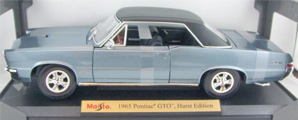 31885blue - 1965 Pontiac GTO Hurst Edition in light blue with black roof.