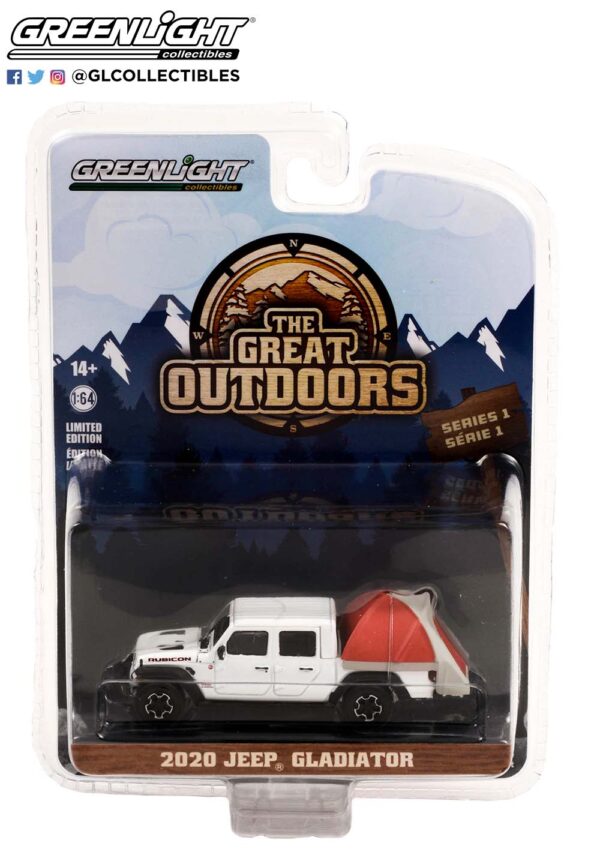 38010 d 2020 jeep gladiator b2b - 2020 JEEP GLADIATOR - WHITE - WITH TRUCK BOX TENT - THE GREAT OUTDOORS SERIES 1