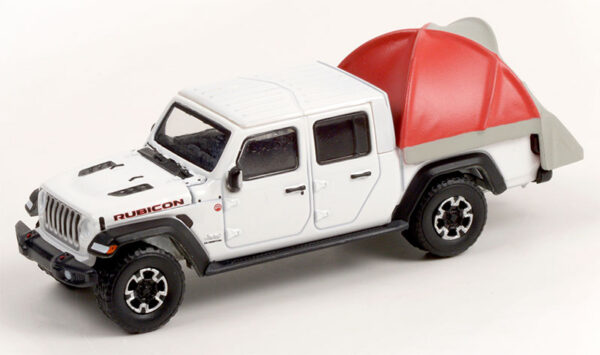 38010 d - 2020 JEEP GLADIATOR - WHITE - WITH TRUCK BOX TENT - THE GREAT OUTDOORS SERIES 1