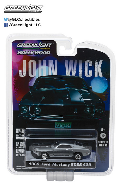 44780e - 1969 Ford Mustang BOSS 429 - John Wick (2014) movie car