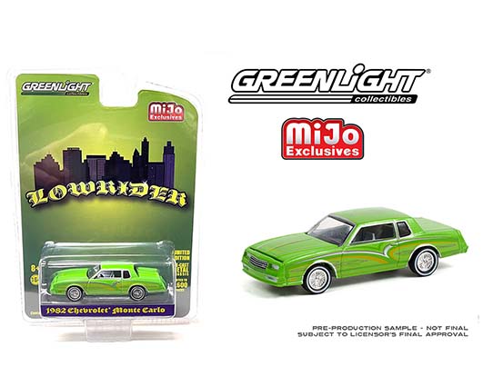 51388 sm 0 - 1982 Chevrolet Monte Carlo Lowrider (Green) - Greenlight 1:64 MiJo Exclusives