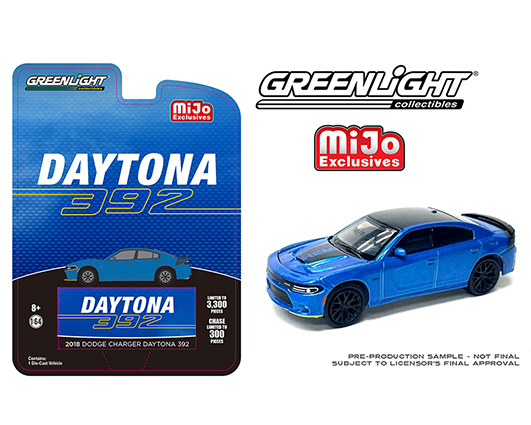 51424 sm - 2018 Dodge Charger Daytona 392 Hemi Limited 3,600 Pcs - Greenlight 1:64 Mijo Exclusive