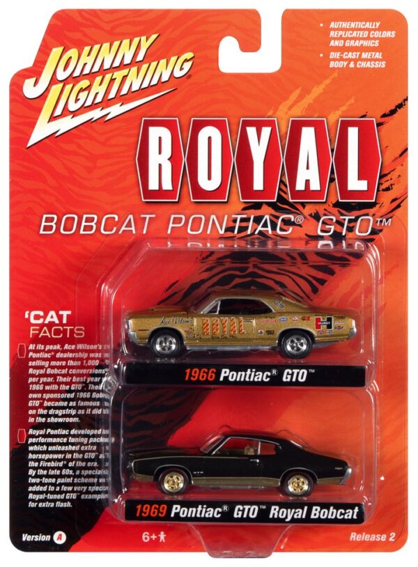 jlpk013 royalpontiac pkg versiona 720x 1 - 1966 Pontiac GTO (Tiger Gold Poly & ROYAL Race Graphics) 1969 Pontiac GTO Royal Bobcat (Espresso Brown & Tiger Gold Poly)