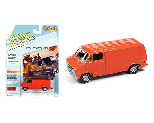 jlsp167 24a sm - 1976 Dodge Tradesman Van Custom Red-Orange