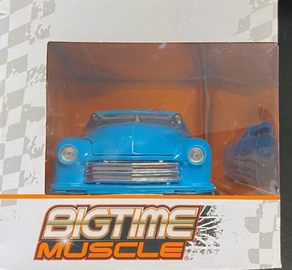 33527b - 1951 MERCURY - BIGTIME MUSCLE IN BABY BLUE WITH WHITE AND YELLOW FLAMES