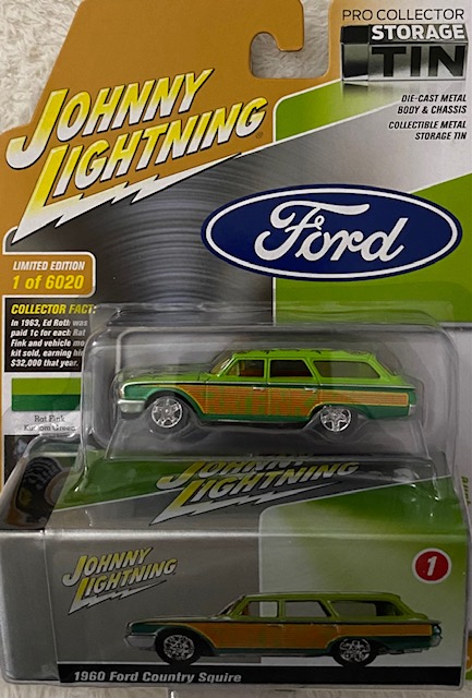 img 3213 - 1960 Ford Country Squire - Rat Fink Custom Green - comes with Pro Collector Storage Tin