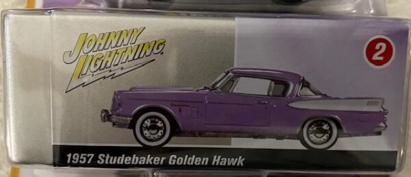 jlct006a2 - 1957 Studebaker Golden Hawk - lilac - comes with Pro Collector Storage Tin