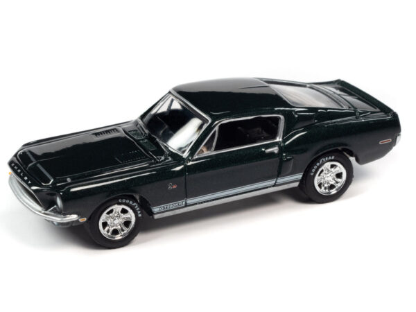 jlmc027b1 - 1968 FORD SHELBY GT-500 KR - HIGHLAND GREEN - MUSCLE CARS USA BY JOHNNY LIGHTNING