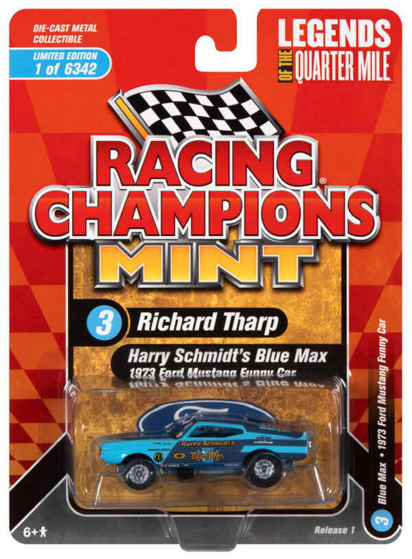 rcsp018 - 1973 FORD MUSTANG BLUE MAX FC ( BLUE W/RACE GRAPHICS)