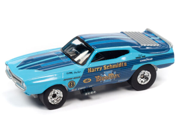rcsp018a - 1973 FORD MUSTANG BLUE MAX FC ( BLUE W/RACE GRAPHICS)