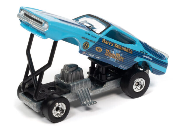 rcsp018b - 1973 FORD MUSTANG BLUE MAX FC ( BLUE W/RACE GRAPHICS)